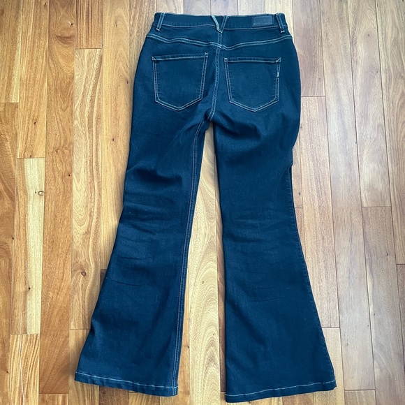 Express front seam light black flare jeans Y2K - Picture 2 of 6